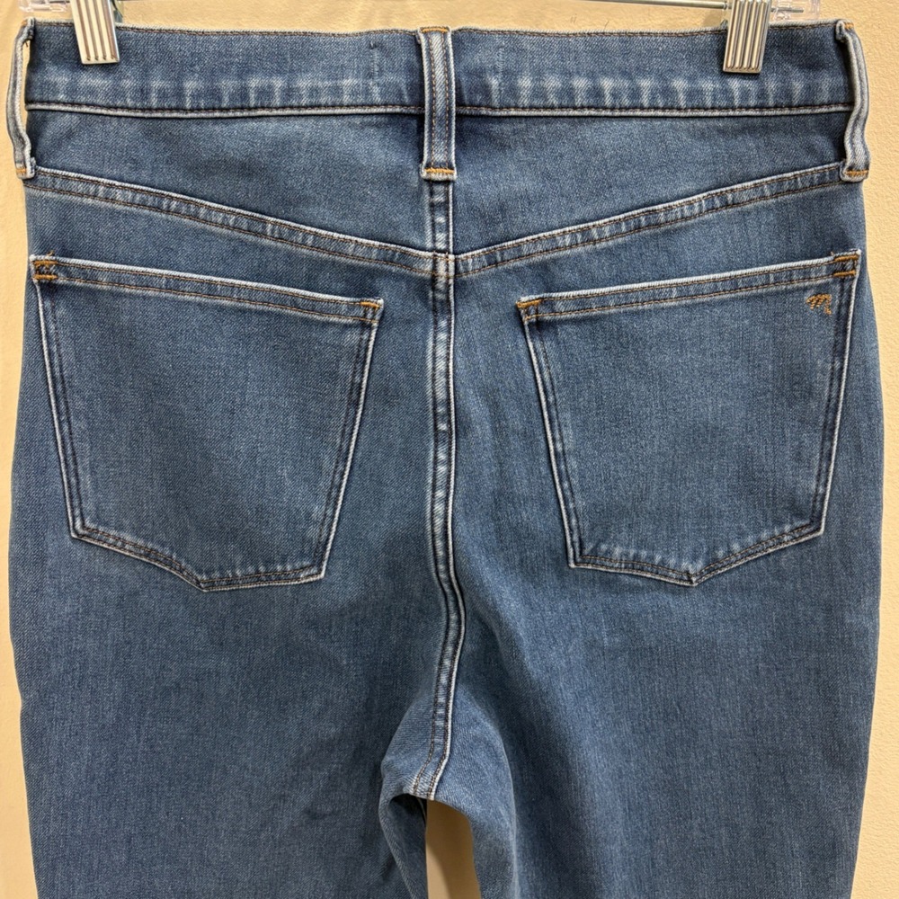 Madewell 11" High-Rise Roadtripper Supersoft Skinny Jeans Slit Hem Indigo Sz 28 - Picture 7 of 9